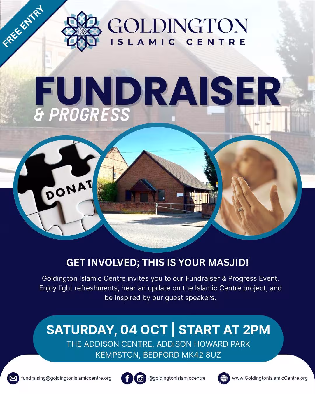 Fundraiser in progress